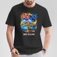 ニュージーランド国旗 旅行 お土産 ニュージーランド人 Nz キウイバード 長袖tシャツ Tシャツ 面白い贈り物