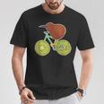 ニュージーランド自転車 キウイフルーツ愛好家向け Tシャツ 面白い贈り物