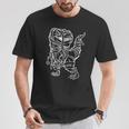 ハロウィン 面白い ミイラ恐竜 Tシャツ 面白い贈り物