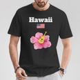 ハワイ お土産 ハイビスカス 花 トロピカル ティキ 音楽 アメリカ国旗 Tシャツ 面白い贈り物