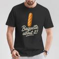 バゲット好き フランス ベーカリー フランスパン Tシャツ 面白い贈り物