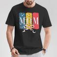 バスケットボールママコケットボウバスケットボールボール柄母の日 Tシャツ 面白い贈り物