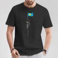 パラオ国旗 パラオ国旗 パラオ愛国国旗 Tシャツ 面白い贈り物