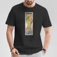 パリの女優 20世紀劇場アールヌーボー フランス Tシャツ 面白い贈り物
