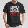 パワーリフティング700kgクラブメンブ Powerlifting 700 Kg Club Member Tシャツ 面白い贈り物