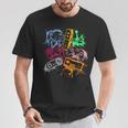ビデオゲームコンソール コントローラー レトロ 80年代 90年代 アーケードゲーマー Tシャツ 面白い贈り物