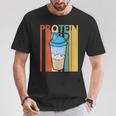 ビンテージ・スタイル タンパク質 Tシャツ 面白い贈り物