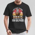 ビールを飲みたいだけです ペット アイリッシュ・ウルフハウンドの愛犬家 Tシャツ 面白い贈り物