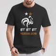 フランスのフットボールチームを祝福しましょう。 Tシャツ 面白い贈り物