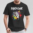 フリーランニング、ストリートワークアウト、フリースタイル、アクロバット、パルクール Tシャツ 面白い贈り物