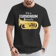 ブラスバンドのユーフォニアム奏者のための面白いユーフォニアムジョーク「 Euphonium Humour 」 Tシャツ 面白い贈り物