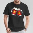 ベトナム国旗ビールジョッキ クールなベトナムビール Tシャツ 面白い贈り物