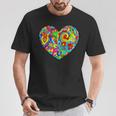 ペイズリーハート Tシャツ 面白い贈り物