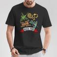 ペルーのナスカ線 ペルー古代地上絵ミステリーアート 長袖tシャツ Tシャツ 面白い贈り物