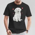 ホワイトゴールデンレトリバー ホワイトイングリッシュクリーム ゴールデンレトリバー Tシャツ 面白い贈り物