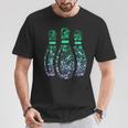 ボウリングピンtシャツ ボウラー用 Tシャツ 面白い贈り物