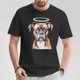 ボクサー 犬 天使 Tシャツ 面白い贈り物