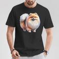 ポメラニアン犬 長袖tシャツ Tシャツ 面白い贈り物