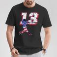 マックスマンシーフラッグのシルエットゲームデー Tシャツ 面白い贈り物