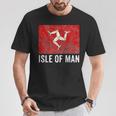 マン島旗 マンクス トラディショナル 3脚 Tシャツ 面白い贈り物