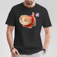 メルちゃんのペット いぬのポコちゃん Bigプリント Tシャツ 面白い贈り物