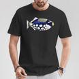 モンガラカワハギ塩水リーフアクアリウム水槽 Tシャツ 面白い贈り物