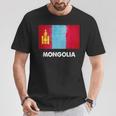モンゴル国旗tシャツ Tシャツ 面白い贈り物