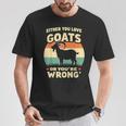 ヤギ愛好家 農家 ヤギの所有者 面白いヤギ Tシャツ 面白い贈り物