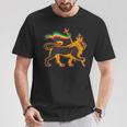 ユダのラスタライオン ユダヤ教のプライド エチオピアとキリスト教徒 Tシャツ 面白い贈り物