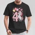 ユニコーン 4 誕生日 女の子 4 歳 馬 わたしは 4 Tシャツ 面白い贈り物