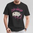 ライブ奇妙なオポッサム面白いポッサム Tシャツ 面白い贈り物