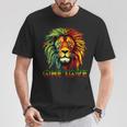 ラスタファリアンルーツ ラスタプライド ラスタファリ ラスタレゲエ ライオン Tシャツ 面白い贈り物