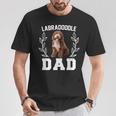 メンズ ラブラドゥードル お父さん 面白いクロスブリード 犬好きの方へのギフトに Tシャツ 面白い贈り物