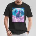 レインボーラマ-キャットラマ Tシャツ 面白い贈り物