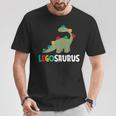 レゴサウルス おもしろ恐竜ザウルス Tシャツ 面白い贈り物