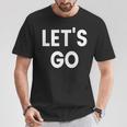レッツ・ゴー Tシャツ 面白い贈り物