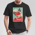 レッドカメラフィルムポスター 本物のソビエトアート Tシャツ 面白い贈り物
