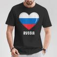 ロシア国旗シャツ Tシャツ 面白い贈り物