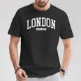 ロンドン イギリス Uk カレッジユニバーシティスタイル Tシャツ 面白い贈り物