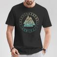 ヴァルクナット オーディンシンボル ケルトノット 北欧バイキング ルーン文字 Tシャツ 面白い贈り物