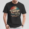 ヴィンテージ 1975 オリジナル・パーツ 限定版 誕生51周年記念 Tシャツ 面白い贈り物