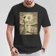 ヴィンテージ タロット カード 17 星 Xvii 読者 読書 Tシャツ 面白い贈り物