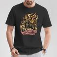 ヴィンテージ ホラー 狼男 ホイールバイカー Tシャツ 面白い贈り物
