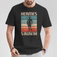 ヴィンテージ レトロ ギリシャ神 古代ギリシャ神話 エルメス Tシャツ 面白い贈り物