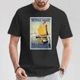 ヴィンテージ ヴェニス ヨット 運河 Tシャツ 面白い贈り物
