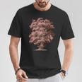ヴィンテージ 自然 樫の木。木 ナチュラル オーク 木 森の男 Tシャツ 面白い贈り物