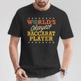 世界で一番大丈夫なバカラ プレーヤー レトロ ギャグ ギフト 面白いカジノ Tシャツ 面白い贈り物