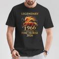 伝説の1966年 火の馬の年 60歳の誕生日 男性 女性 Tシャツ 面白い贈り物