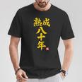 傘寿祝い 熟成八十年 和風書道anju 80歳 誕生日 Tシャツ 面白い贈り物