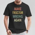 反ファシズムシャツ。Make Fascism Wrong Again 。 長袖tシャツ Tシャツ 面白い贈り物